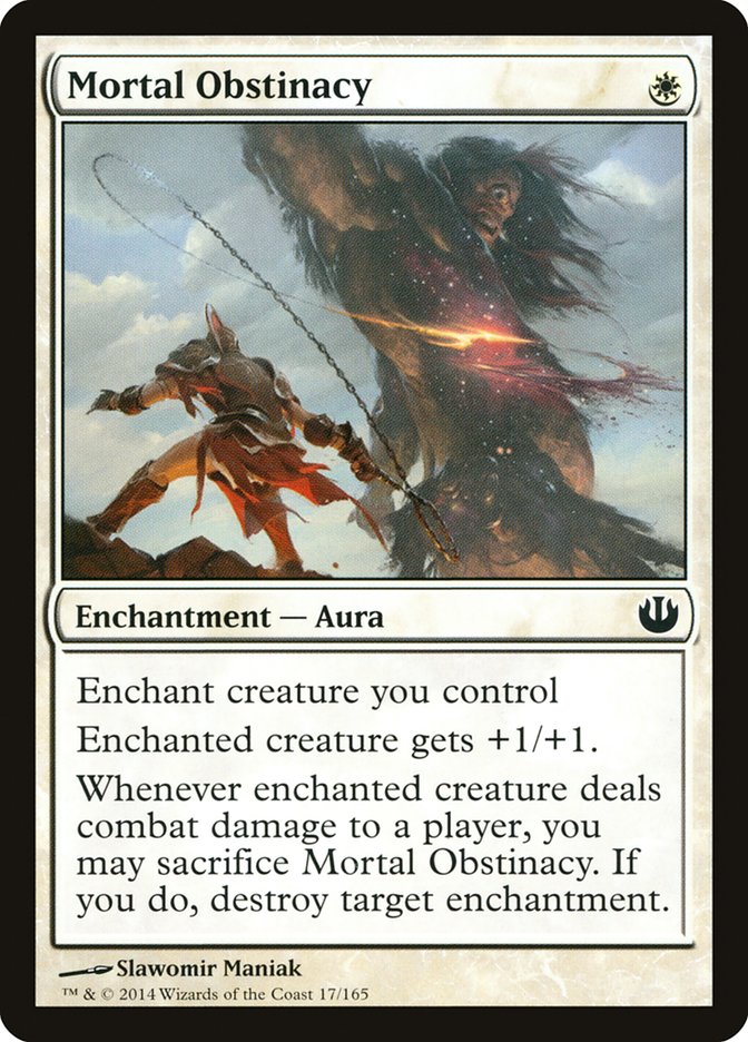 Mortal Obstinacy [Journey into Nyx] MTG Single Magic: The Gathering | Red Claw Gaming