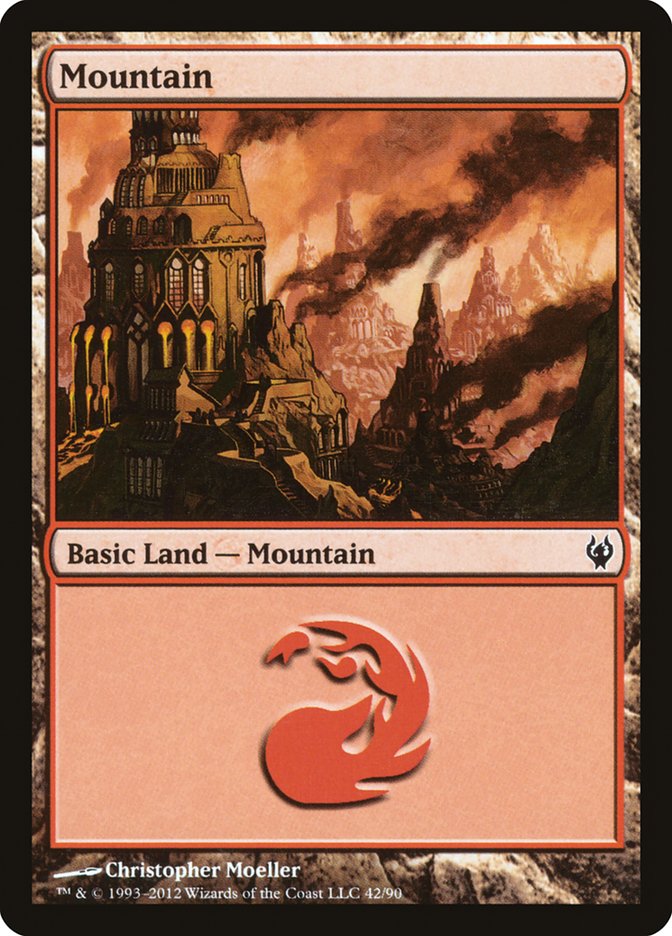Mountain (42) [Duel Decks: Izzet vs. Golgari] MTG Single Magic: The Gathering | Red Claw Gaming