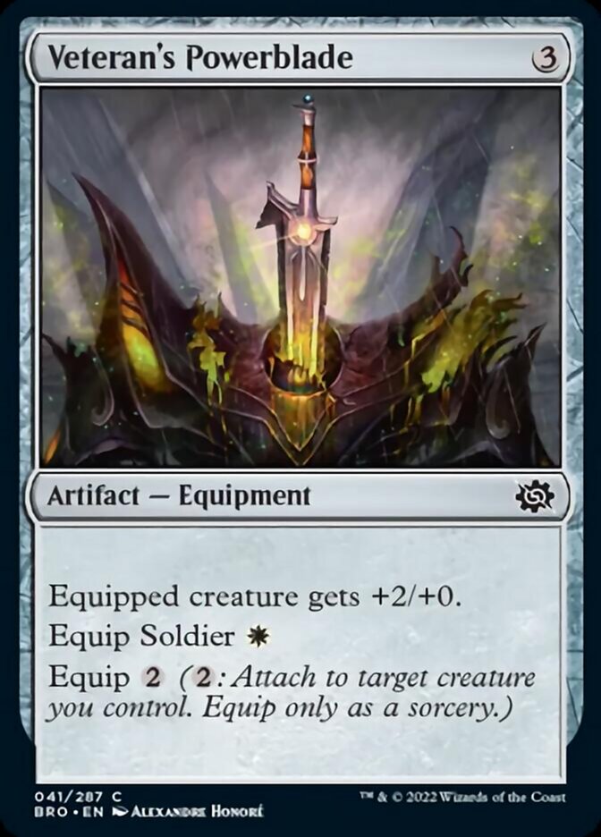 Veteran's Powerblade [The Brothers' War] MTG Single Magic: The Gathering | Red Claw Gaming