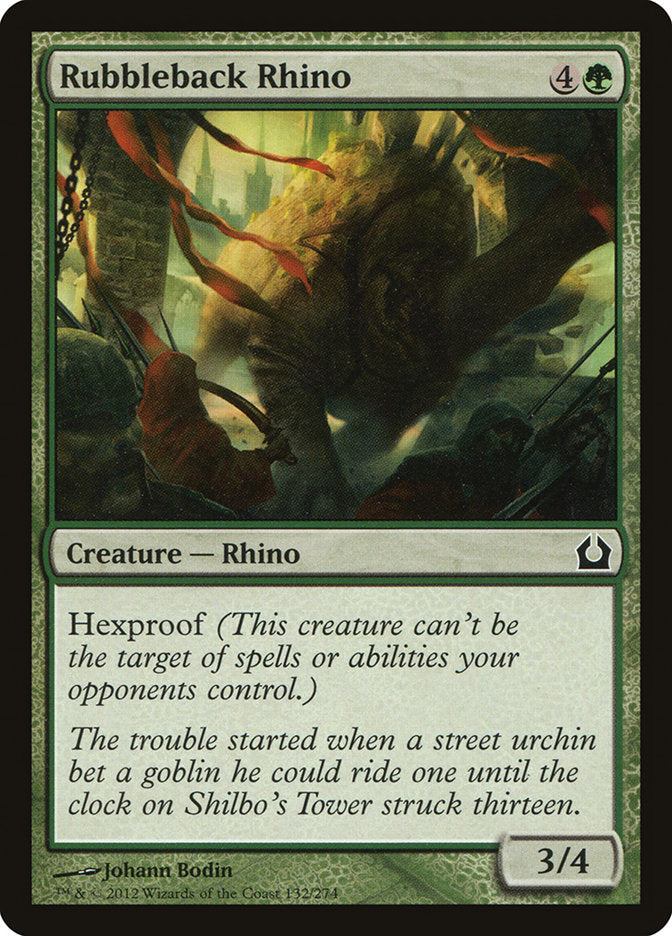 Rubbleback Rhino [Return to Ravnica] MTG Single Magic: The Gathering | Red Claw Gaming