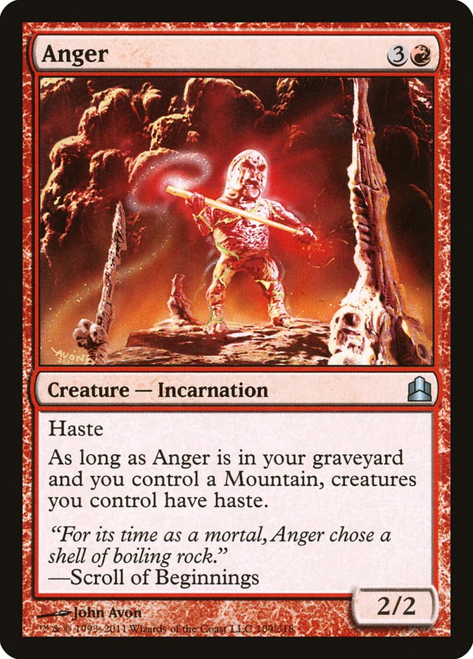 Anger [Commander 2011] MTG Single Magic: The Gathering | Red Claw Gaming