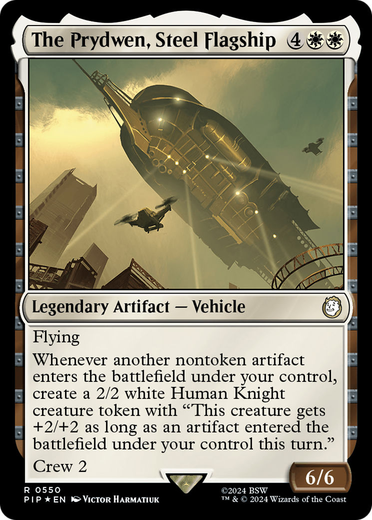 The Prydwen, Steel Flagship (Surge Foil) [Fallout] MTG Single Magic: The Gathering    | Red Claw Gaming