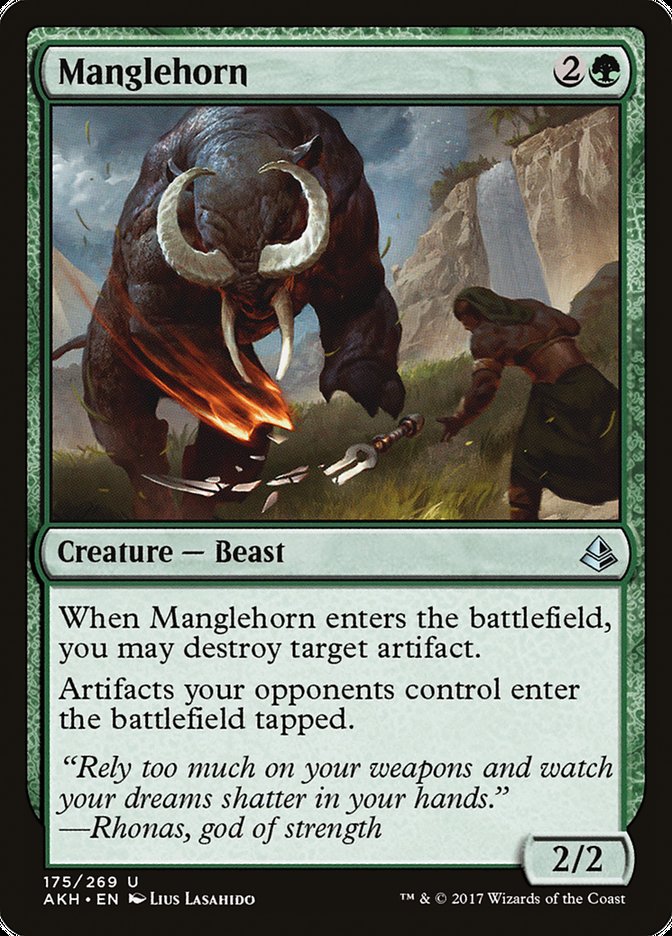 Manglehorn [Amonkhet] MTG Single Magic: The Gathering | Red Claw Gaming