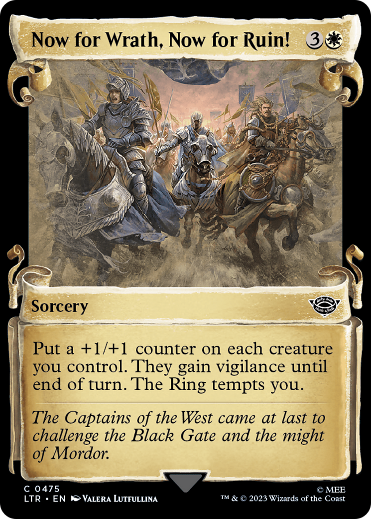 Now for Wrath, Now for Ruin! [The Lord of the Rings: Tales of Middle-Earth Showcase Scrolls] MTG Single Magic: The Gathering | Red Claw Gaming