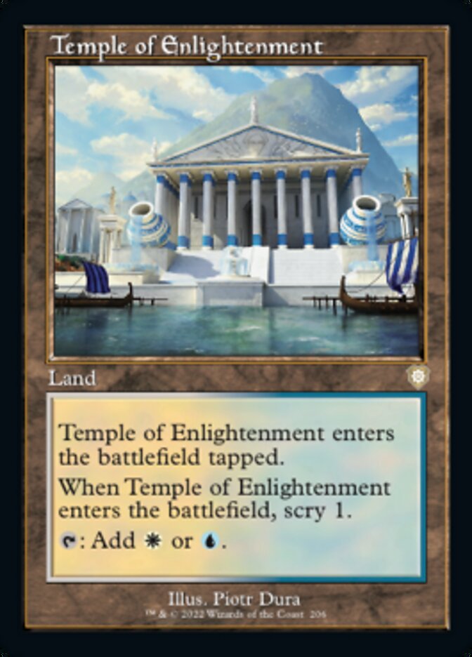Temple of Enlightenment (Retro) [The Brothers' War Commander] MTG Single Magic: The Gathering | Red Claw Gaming