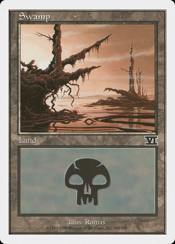 Swamp (342) [Classic Sixth Edition] MTG Single Magic: The Gathering | Red Claw Gaming