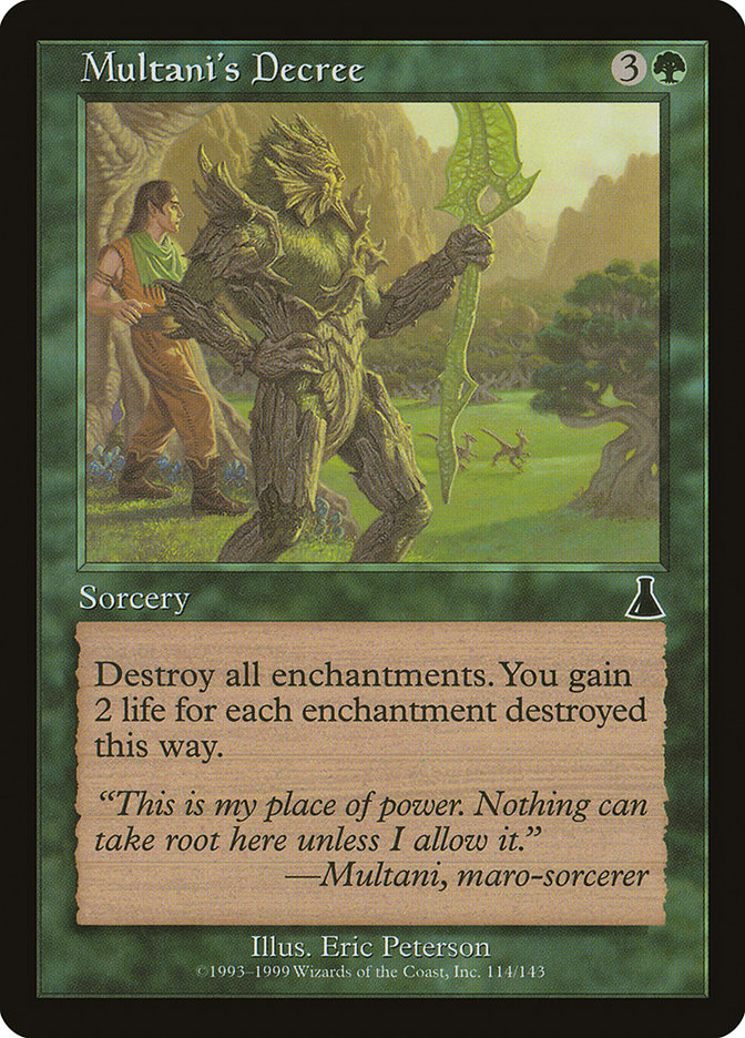 Multani's Decree [Urza's Destiny] MTG Single Magic: The Gathering | Red Claw Gaming