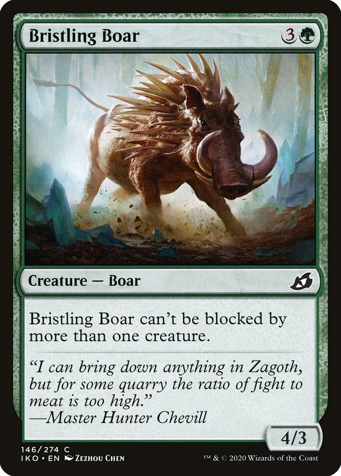 Bristling Boar [Ikoria: Lair of Behemoths] MTG Single Magic: The Gathering | Red Claw Gaming