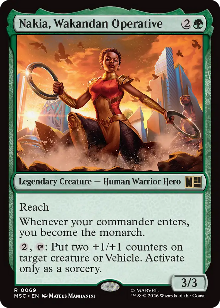 Nakia, Wakandan Operative [Marvel Super Heroes Commander] MTG Single Magic: The Gathering | Red Claw Gaming
