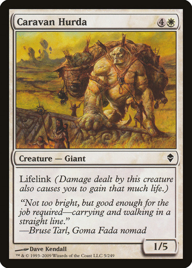 Caravan Hurda [Zendikar] MTG Single Magic: The Gathering | Red Claw Gaming