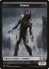Cat (020) // Zombie Double-Sided Token [Core Set 2021 Tokens] MTG Single Magic: The Gathering | Red Claw Gaming