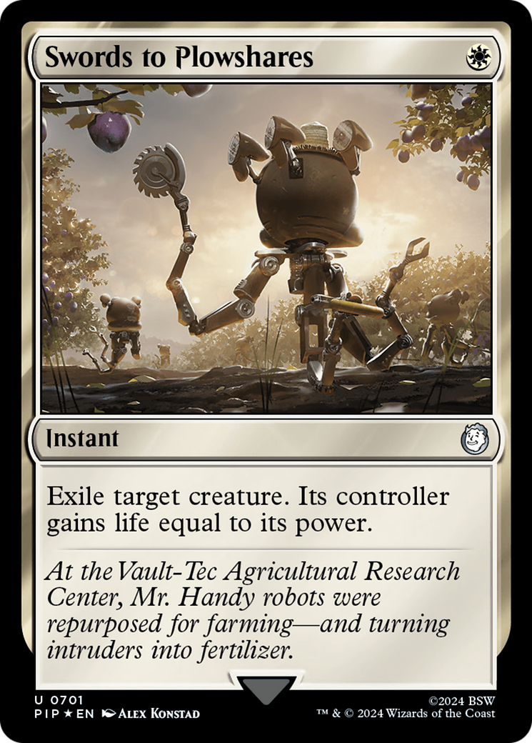 Swords to Plowshares (Surge Foil) [Fallout] MTG Single Magic: The Gathering | Red Claw Gaming