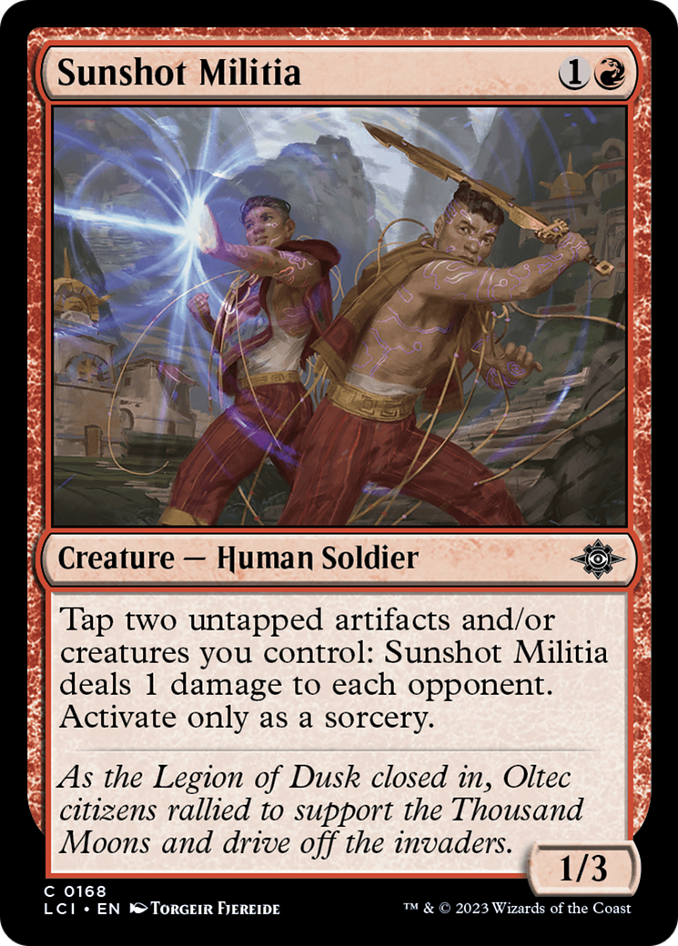 Sunshot Militia [The Lost Caverns of Ixalan] MTG Single Magic: The Gathering    | Red Claw Gaming