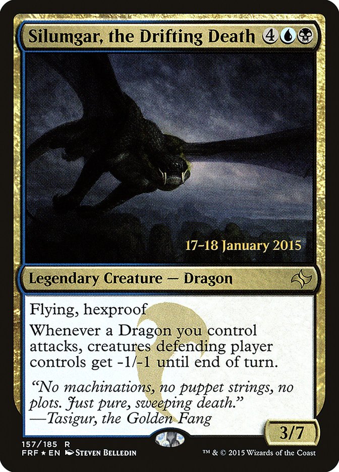Silumgar, the Drifting Death (Prerelease) [Fate Reforged Promos] MTG Single Magic: The Gathering | Red Claw Gaming
