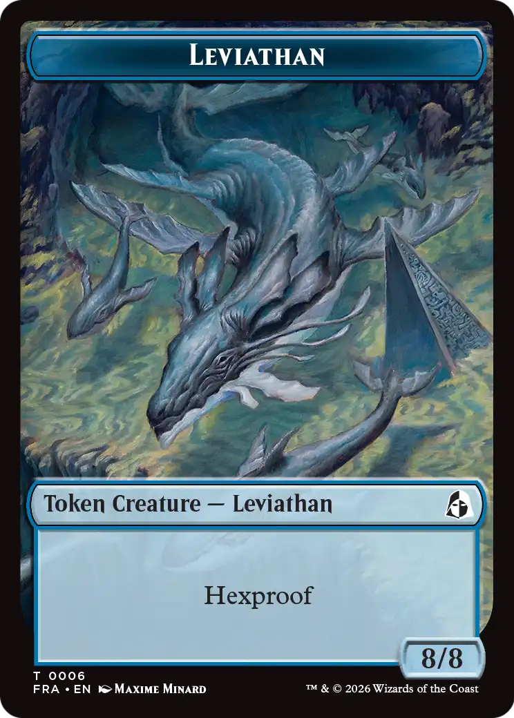 Leviathan // Beast Double-Sided Token [Reality Fracture Tokens] | Red Claw Gaming