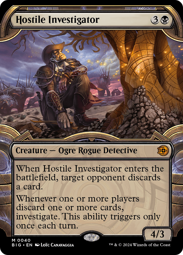 Hostile Investigator (Showcase) [Outlaws of Thunder Junction: The Big Score] MTG Single Magic: The Gathering | Red Claw Gaming