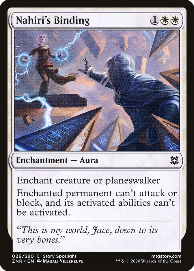 Nahiri's Binding [Zendikar Rising] MTG Single Magic: The Gathering | Red Claw Gaming