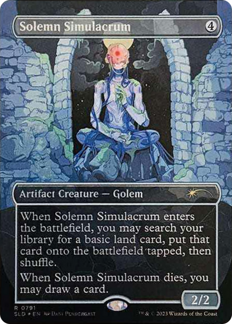 Solemn Simulacrum (0791) (Galaxy Foil) [Secret Lair Drop Series] MTG Single Magic: The Gathering | Red Claw Gaming