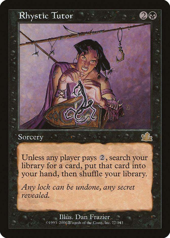 Rhystic Tutor [Prophecy] MTG Single Magic: The Gathering | Red Claw Gaming