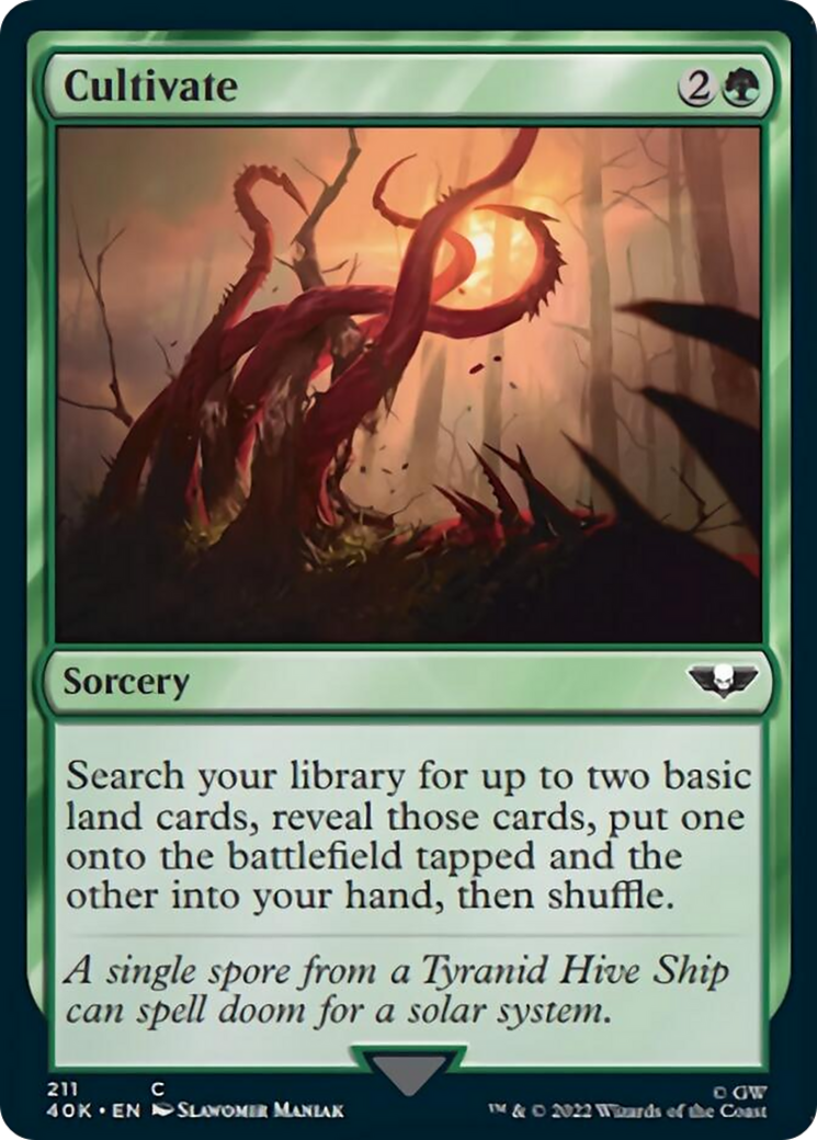 Cultivate (Surge Foil) [Warhammer 40,000] MTG Single Magic: The Gathering | Red Claw Gaming