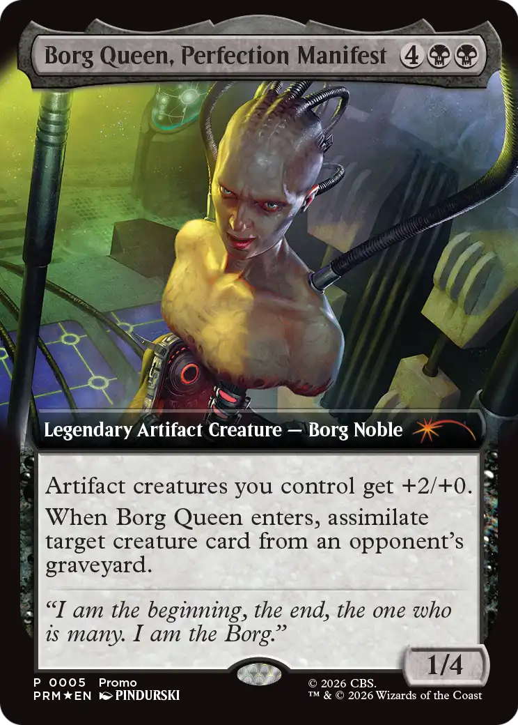Borg Queen, Perfection Manifest (Extended Art) [Star Trek Promos] | Red Claw Gaming