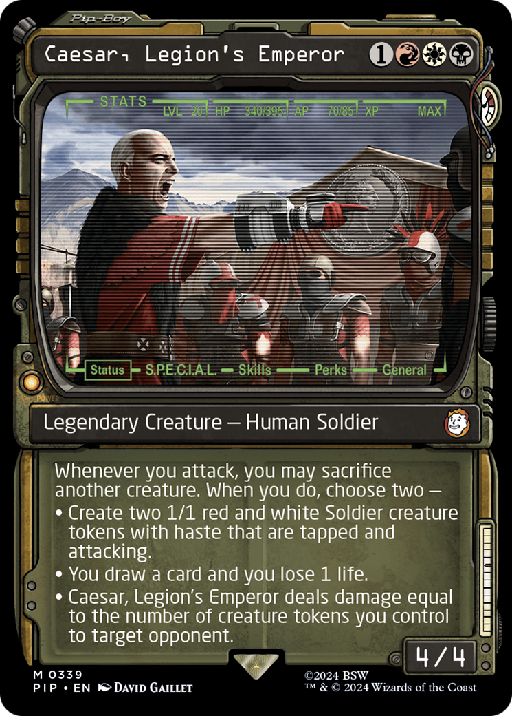 Caesar, Legion's Emperor (Showcase) [Fallout] MTG Single Magic: The Gathering | Red Claw Gaming