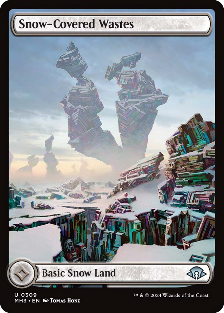 Snow-Covered Wastes (0309) [Modern Horizons 3] MTG Single Magic: The Gathering | Red Claw Gaming