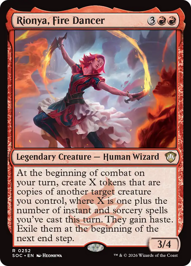 Rionya, Fire Dancer [Secrets of Strixhaven Commander] MTG Single Magic: The Gathering | Red Claw Gaming