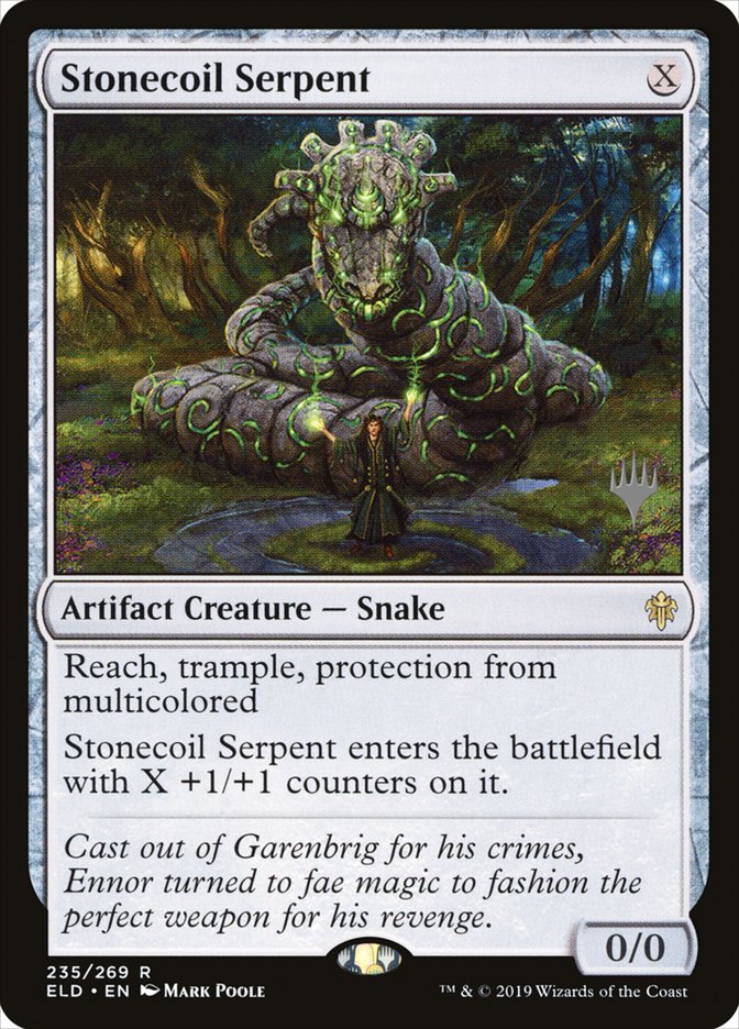 Stonecoil Serpent (Promo Pack) [Throne of Eldraine Promos] MTG Single Magic: The Gathering | Red Claw Gaming