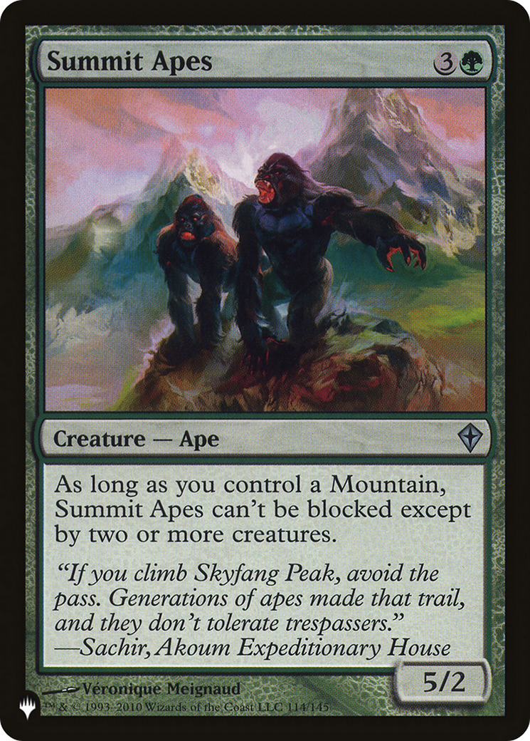 Summit Apes [The List] MTG Single Magic: The Gathering | Red Claw Gaming