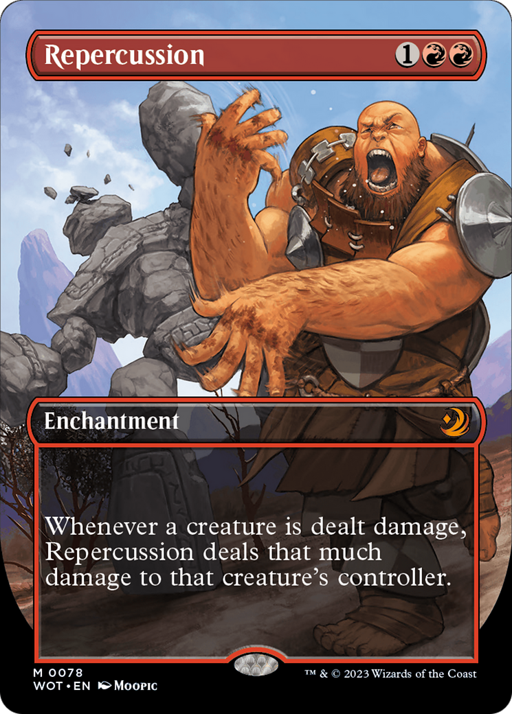 Repercussion (Anime Borderless) [Wilds of Eldraine: Enchanting Tales] MTG Single Magic: The Gathering | Red Claw Gaming