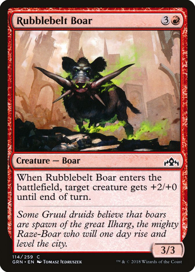 Rubblebelt Boar [Guilds of Ravnica] MTG Single Magic: The Gathering | Red Claw Gaming