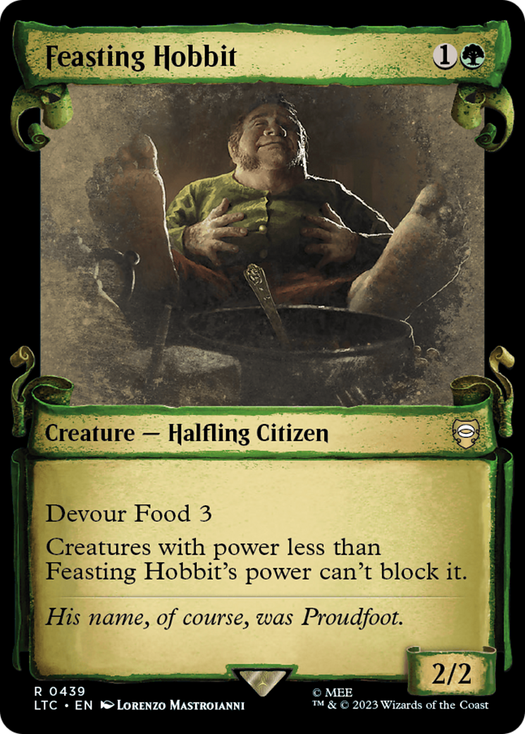Feasting Hobbit [The Lord of the Rings: Tales of Middle-Earth Commander Showcase Scrolls] MTG Single Magic: The Gathering | Red Claw Gaming