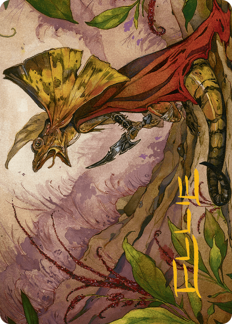 Hired Claw Art Card (Gold-Stamped Signature) [Bloomburrow Art Series] MTG Single Magic: The Gathering | Red Claw Gaming