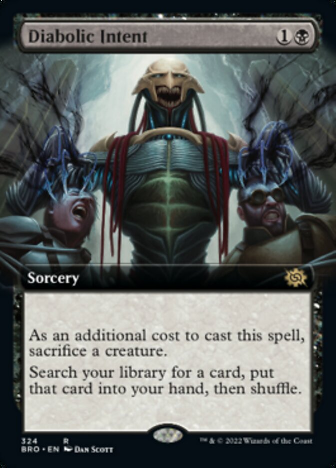 Diabolic Intent (Extended Art) [The Brothers' War] MTG Single Magic: The Gathering | Red Claw Gaming