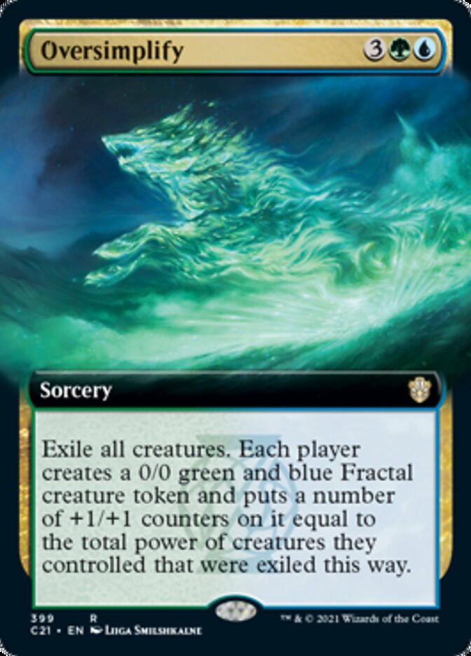 Oversimplify (Extended Art) [Commander 2021] MTG Single Magic: The Gathering | Red Claw Gaming