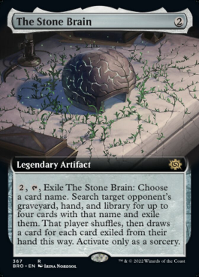 The Stone Brain (Extended Art) [The Brothers' War] MTG Single Magic: The Gathering | Red Claw Gaming