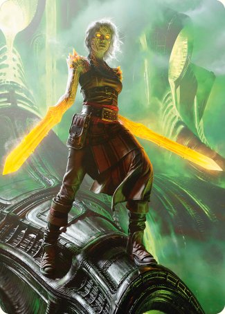 Nahiri, the Unforgiving Art Card [Phyrexia: All Will Be One Art Series] MTG Single Magic: The Gathering | Red Claw Gaming