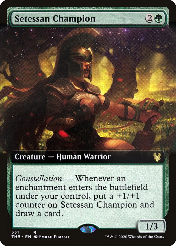 Setessan Champion (Extended Art) [Theros Beyond Death] MTG Single Magic: The Gathering | Red Claw Gaming