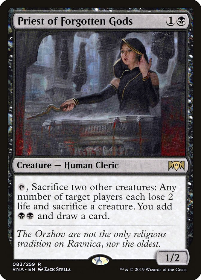 Priest of Forgotten Gods [Ravnica Allegiance] MTG Single Magic: The Gathering | Red Claw Gaming