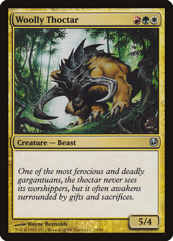Woolly Thoctar [Duel Decks: Ajani vs. Nicol Bolas] MTG Single Magic: The Gathering | Red Claw Gaming