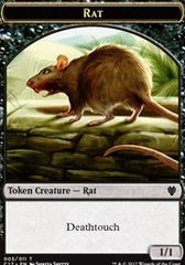 Rat // Cat Double-Sided Token [Commander 2017 Tokens] MTG Single Magic: The Gathering | Red Claw Gaming