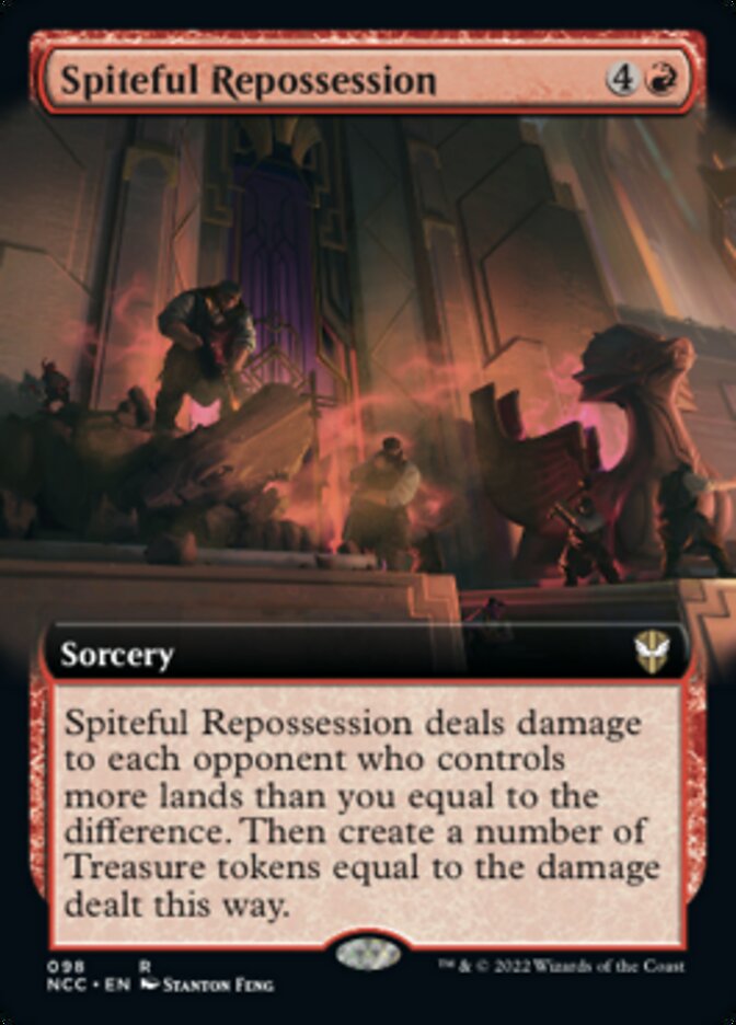 Spiteful Repossession (Extended Art) [Streets of New Capenna Commander] MTG Single Magic: The Gathering | Red Claw Gaming