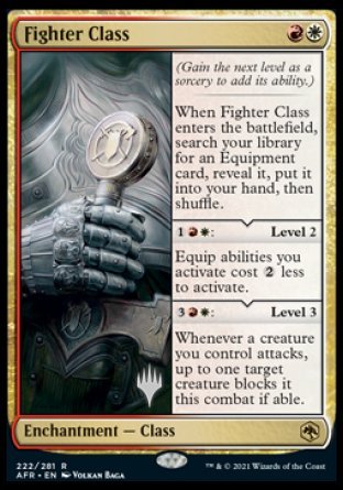 Fighter Class (Promo Pack) [Dungeons & Dragons: Adventures in the Forgotten Realms Promos] MTG Single Magic: The Gathering | Red Claw Gaming