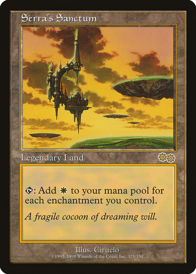 Serra's Sanctum [Urza's Saga] MTG Single Magic: The Gathering | Red Claw Gaming