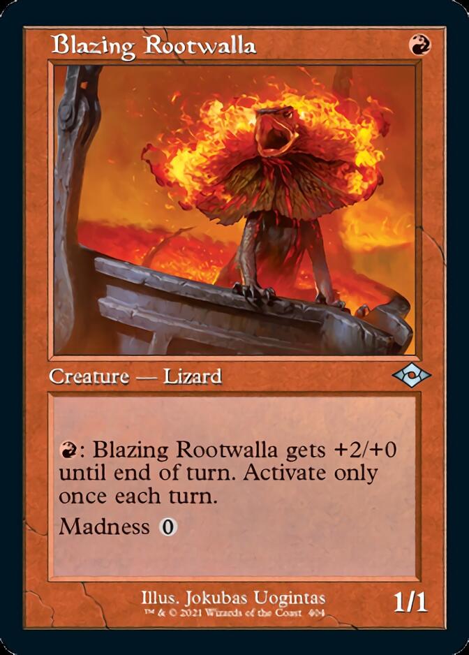 Blazing Rootwalla (Retro) [Modern Horizons 2] MTG Single Magic: The Gathering | Red Claw Gaming