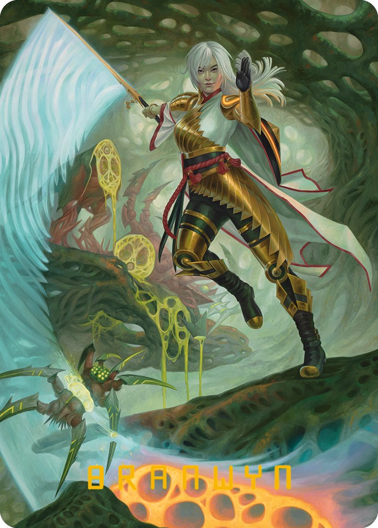 The Eternal Wanderer Art Card (Gold-Stamped Signature) [Phyrexia: All Will Be One Art Series] MTG Single Magic: The Gathering | Red Claw Gaming