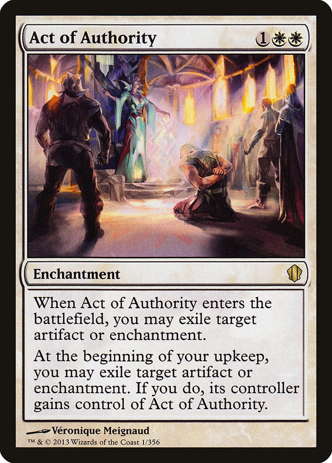 Act of Authority [Commander 2013] MTG Single Magic: The Gathering | Red Claw Gaming