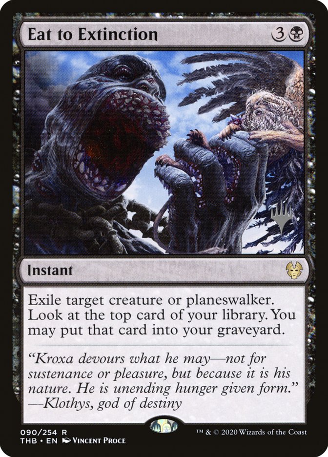 Eat to Extinction (Promo Pack) [Theros Beyond Death Promos] MTG Single Magic: The Gathering | Red Claw Gaming