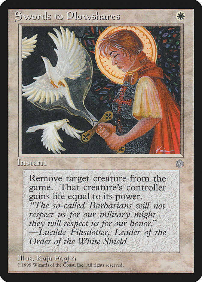 Swords to Plowshares [Ice Age] MTG Single Magic: The Gathering | Red Claw Gaming